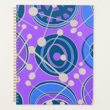 Diseños de geoforma modernos, azules, morados y bl