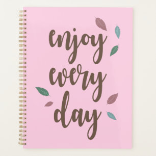 Agenda Disfruta de un texto de motivación de plumas todo
