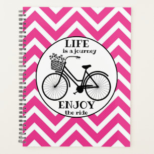 Agenda Disfruta Del Paseo Bicicleta Con Flores Motivaci