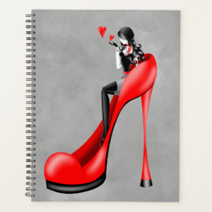 Agenda Diva de la Moda en Rojo Stiletto
