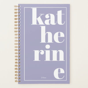 Agenda Diversión tipografía negrita Nombre personalizado