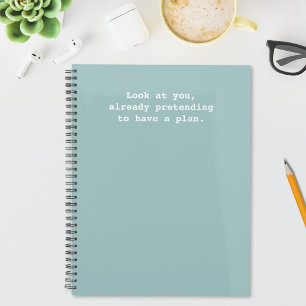 Agenda Divertida cita de fingir tener un plan verde
