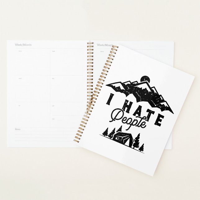 Agenda Divertido acampamiento antisocial que odio a la ge (Subido por el creador)