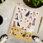 Agenda Divertido acuarela Perro Puppy Patrón Nombre Perso<br><div class="desc">¡La planificación nunca ha sido tan atractiva! Nuestro diseño de linner incluye nuestro patrón de raza de perro acuarela,  añadiendo un toque de cortesía y creatividad a su horario diario. ¿Quién está listo para organizar sus días con un giro adorable? Perros acuarelas pintadas a mano originales por Moodthology Papery.</div>