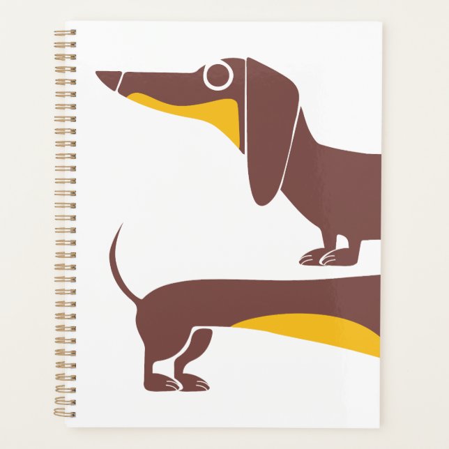 Agenda Divertido dachshund lindo para padres de perros la (Anverso)