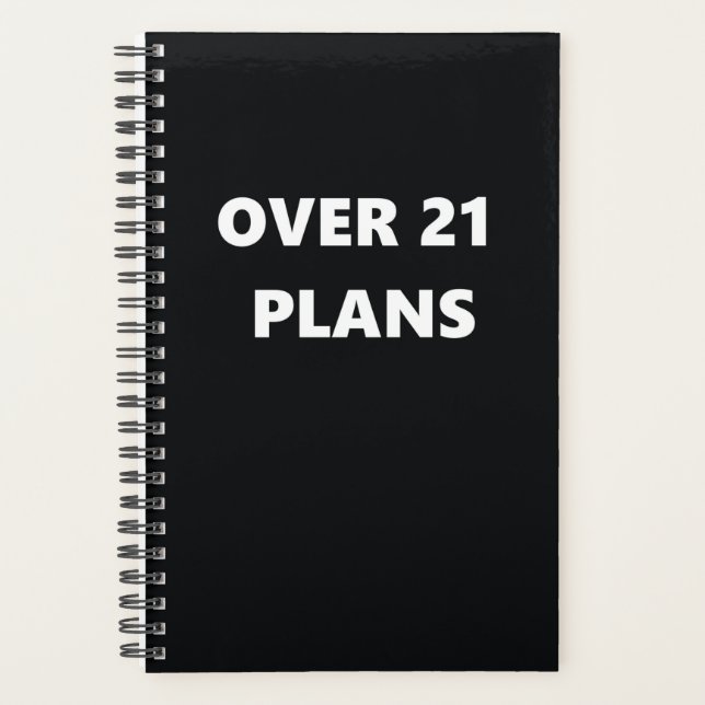 Agenda Divertido humor sobre 21 planes (Anverso)