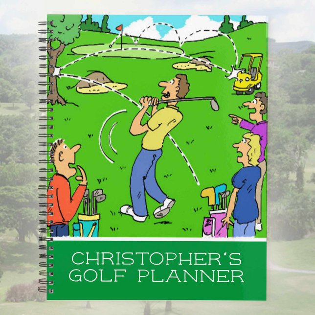 Agenda Divertido ilustracion personalizado de golfistas. (Subido por el creador)