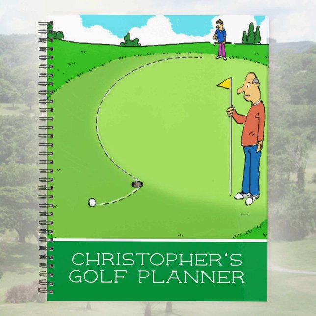 Agenda Divertido ilustracion personalizado de golfistas. (Subido por el creador)