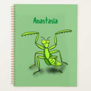 Agenda Divertido ilustracion personalizado de mantis de o