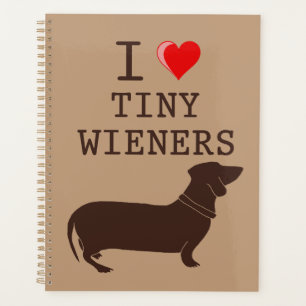 Agenda Divertido me encanta el pequeño Wiener Dachshund