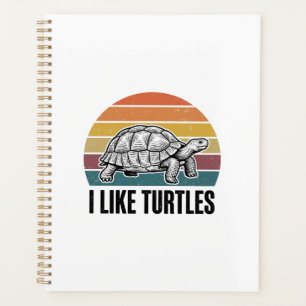 Agenda Divertido Me Gustan las Tortugas Camiseta con Grab