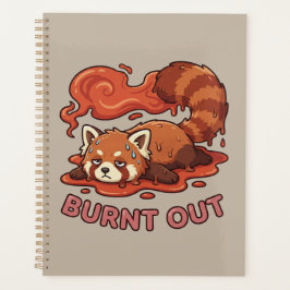 Agenda Diviértete con el Panda Rojo Derretido Pegatina Qu