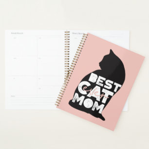 Agenda Diviértete Rosa Día de la Madre Mejor Gata Mamá Nu