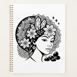 Agenda Divina Mandala Art Floral Crystal Goddess