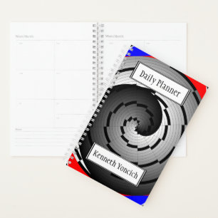 Agenda Doble espiral Yin Yang por Kenneth Yoncich