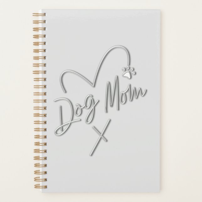 AGENDA DOG MOM, CORAZÓN DE PLATA (Anverso)