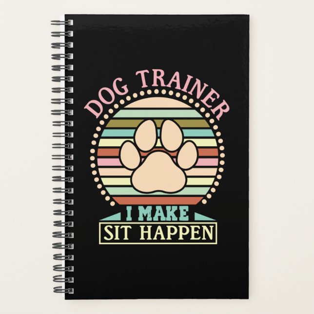 Agenda Dog Trainer I Make Sit Happen (Anverso)