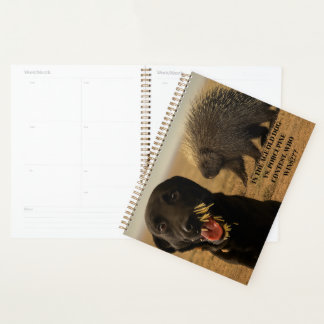 Agenda Dog vs. Porcupine Notebook