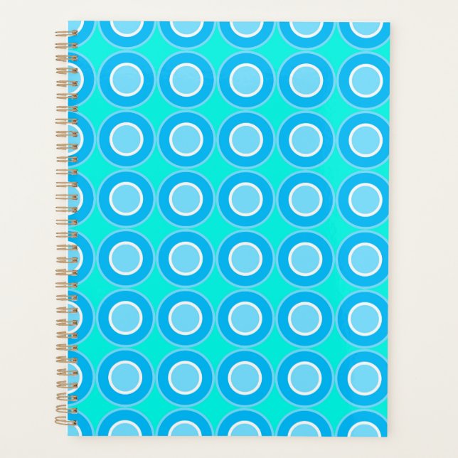 Agenda Donuts Azules Con Llenos De Turquesa (Anverso)