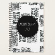 Doodle blanco y negro