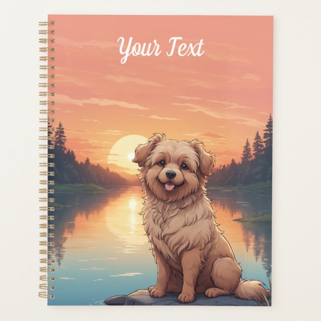 Agenda Doodle Dog by Lake (Anverso)
