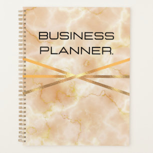 Agenda Dorado de mármol beige