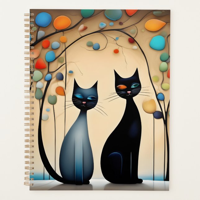 Agenda Dos gatos encantadores (Anverso)