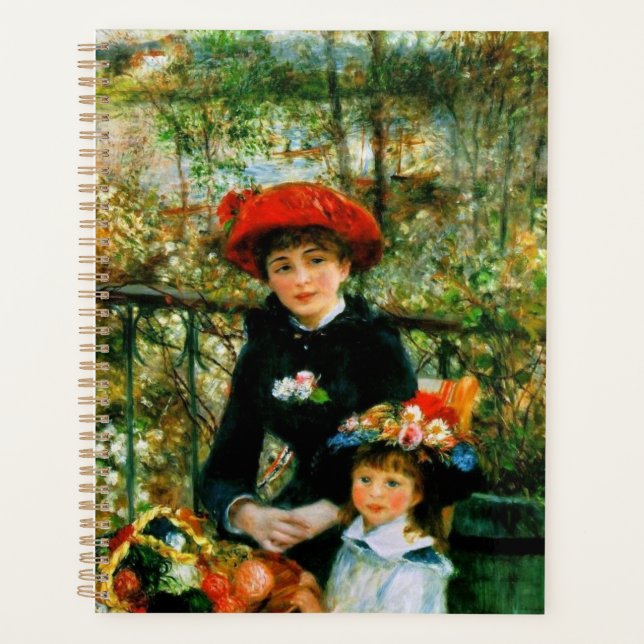 Agenda Dos hermanas en la terraza de Renoir (Anverso)