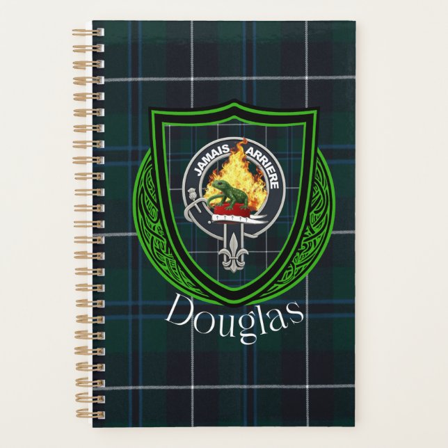 Agenda Douglas Scottish Clan Tartan & Crest (Anverso)