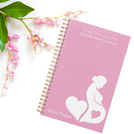 Agenda Doula partera u OBGYN Bella Personalizado Rosa 202