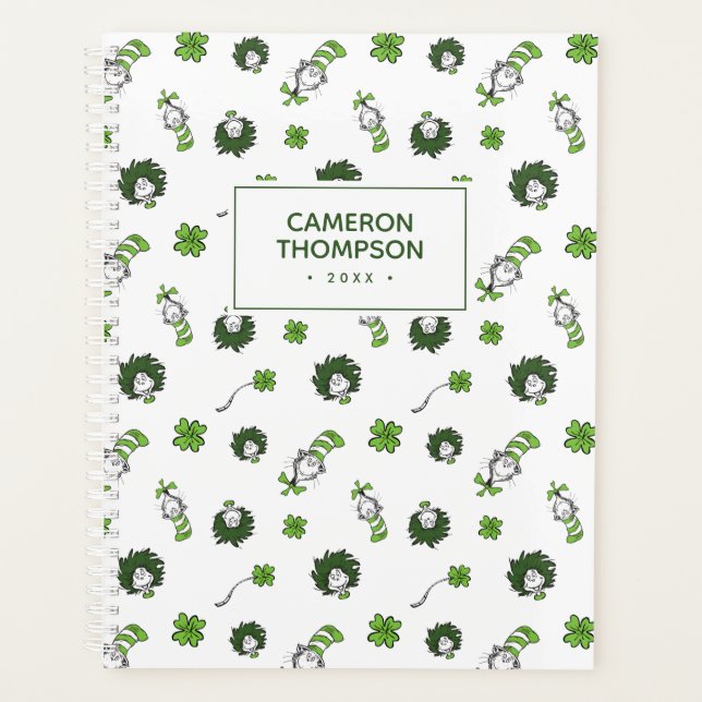 Agenda Dr. Seuss | Gato en el patrón de Gorra (Anverso)