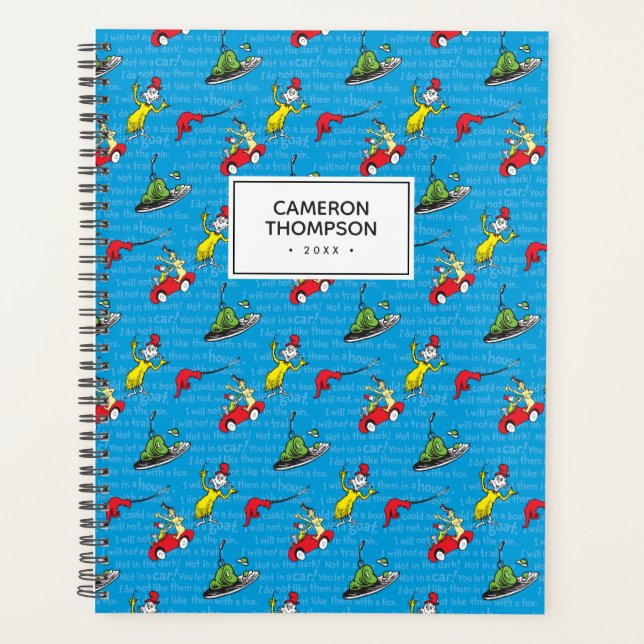 Agenda Dr. Seuss | Patrón De Libro De Historias De Huevos (Anverso)