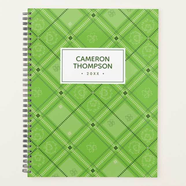 Agenda Dr. Seuss | Patrón de platillos de San Patricio (Anverso)