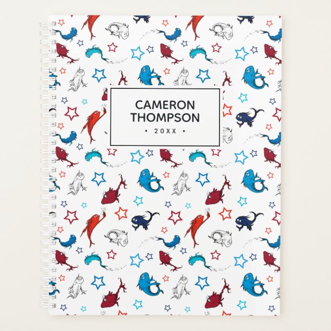 Agenda Dr. Seuss | Un patrón de estrella de peces de dos  (Anverso)