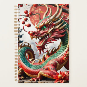 Agenda Dragón chino de año nuevo 2024 SP2 personalizado