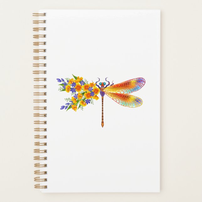 Agenda Dragón de flores amarillas (Anverso)