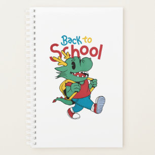Agenda Dragón lindo de vuelta al arte escolar
