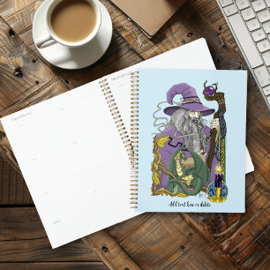 Agenda Dragón Mago Celta Fantasía Púrpura