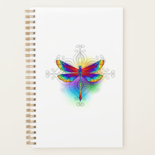 Agenda Dragón poligonal arcoiris