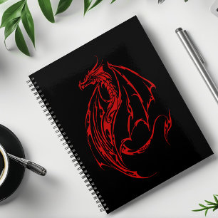 Agenda Dragón tribal rojo negro