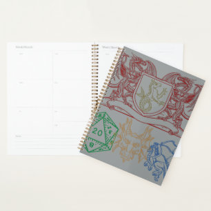 Agenda Dragones con dados
