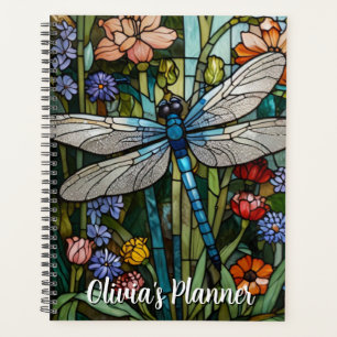 Agenda Dragonfly art boho floral botanico