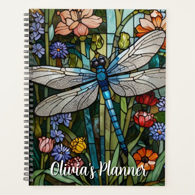Agenda Dragonfly art boho floral botanico (Anverso)
