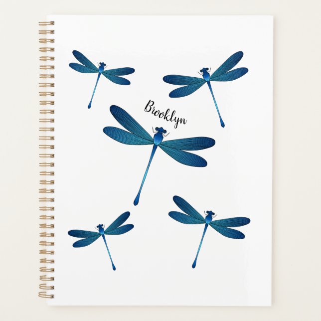 Agenda Dragonfly cartoon illustration  (Anverso)