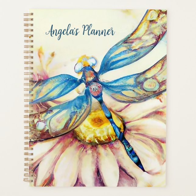 Agenda Dragonfly de acuarela, Personalizar el planificado (Anverso)