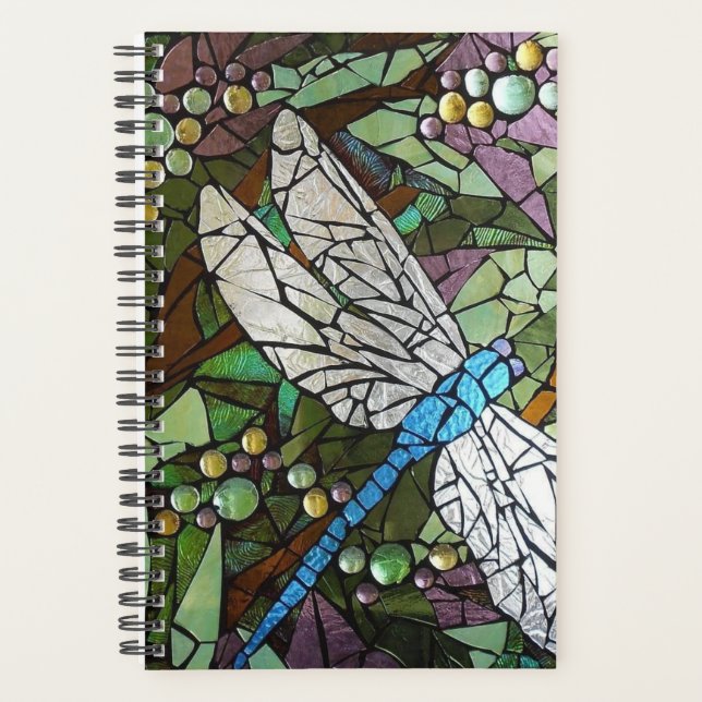 Agenda Dragonfly de vidrio manchado (Anverso)