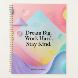 Agenda Dream Big Motivational Notebook – Inspirational Qu
