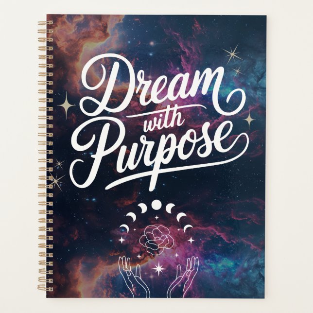 Agenda Dream with Purpose- Cosmic Intention Planner (Anverso)