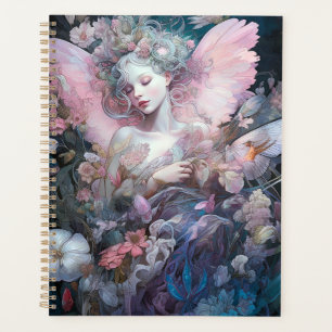 Agenda Dreamy Fairy Chica Pink Blue Fantasy Art