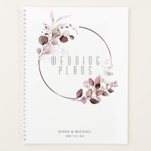 Agenda Dreamy Foliage Boda Burgundy ID817